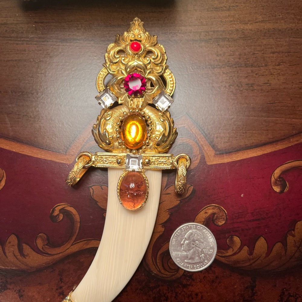 Limited edition Gian Franco Ferre Pin Dagger GFF